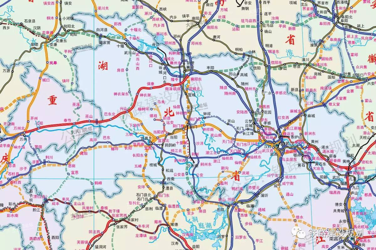 湖北与西部省份铁路通道规划比较(汉宜vs成渝)