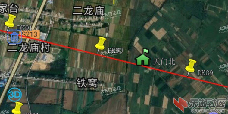 沿江高铁天门北站选址杨林街道办事处王施村附近,距离市客运中心站约6