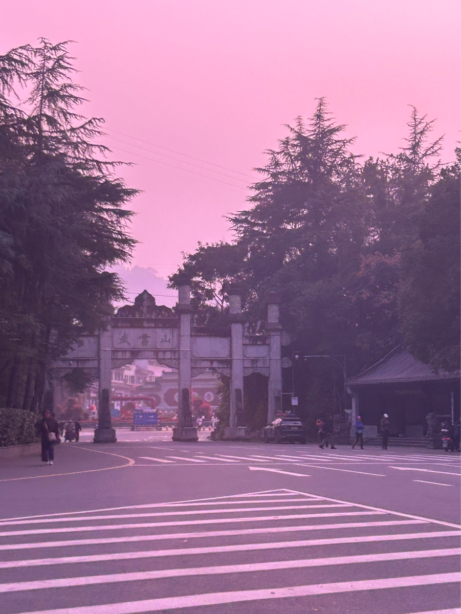 项目考察完签订合同后回来的路上经过武当山随手拍了一张